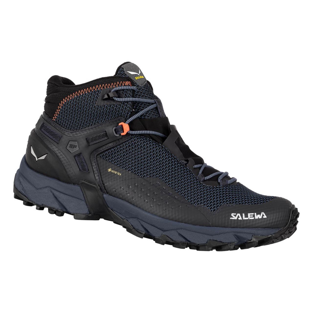 Zapatillas De Montaña Salewa Ultra Flex 2 Mid GORE-TEX® Hombre Negros/Naranjas Mexico (KA4539208)